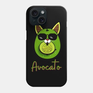 Avocato Funny Cute Cat Avocado Vegan And Cat Lover Kitten Phone Case