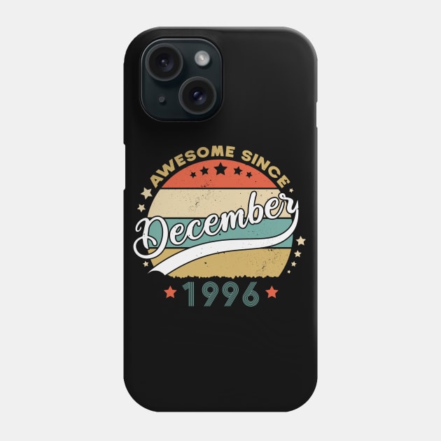 Awesome Since December 1996 Birthday Retro Sunset Vintage Phone Case by SbeenShirts