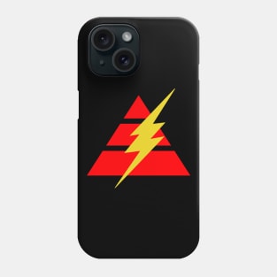 Pyramid Lightning Bolt - Red Phone Case