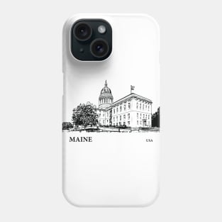 Maine State USA Phone Case