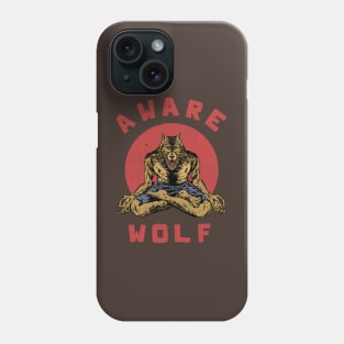 Aware Wolf Phone Case