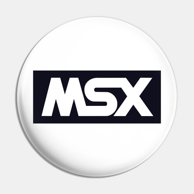 MSX Logo - Vintage Retro Computer Pin by Issho Ni