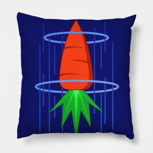 Carrot rocket Pillow