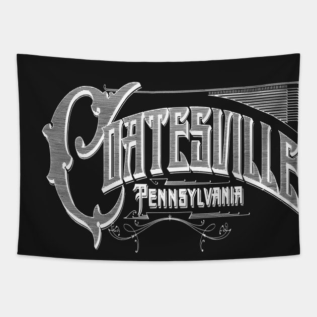 Vintage Coatesville, PA Tapestry by DonDota