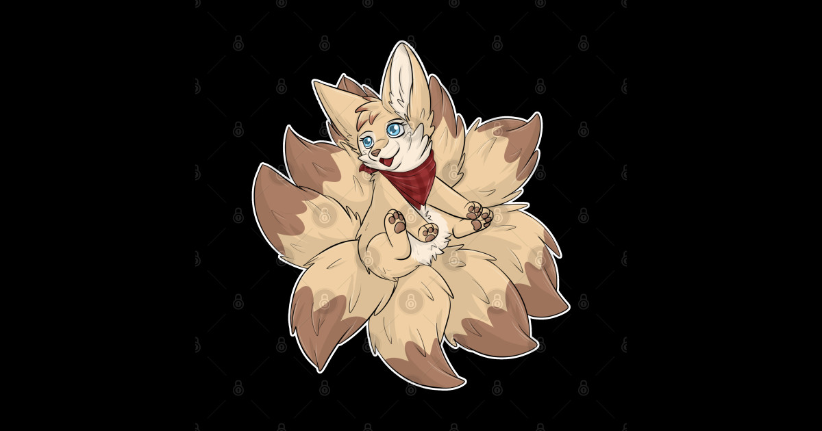 Fennec Fox Kitsune Fennec Fox Sticker TeePublic