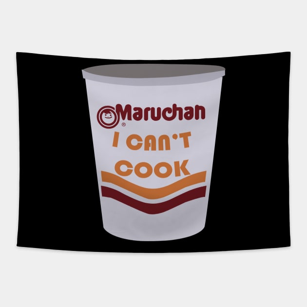 i can't cook (instant noodles) Tapestry by remerasnerds