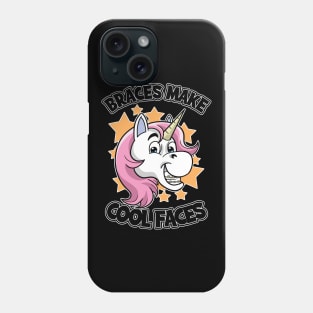 Unicorn Braces Make Cool Faces Phone Case