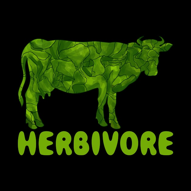 Herbivore Funny Vegan Gift by CatRobot