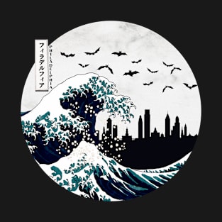 Philadelphia Kanagawa Wave Dark T-Shirt