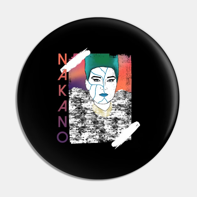 Bull Nakano Graphic Classic Pin by soteltee