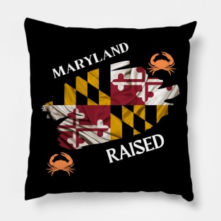 MARYLAND RAISED MARYLAND FLAG SET DESIGN Pillow