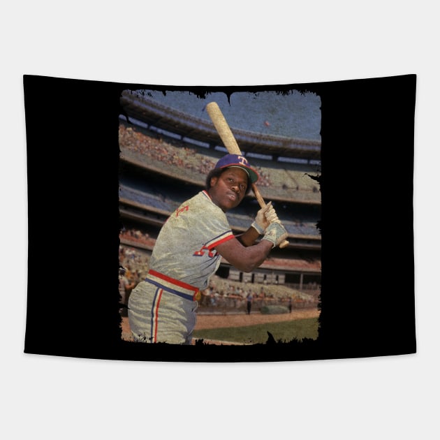 Lenny Randle in Texas Rangers Tapestry by PESTA PORA