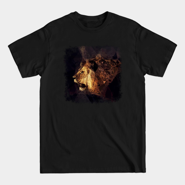 Disover Low poly Golden Lion - Lion Head - T-Shirt