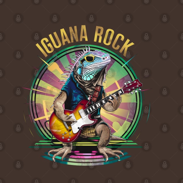 Lizard Rockstar - Iguana Rock by Moulezitouna