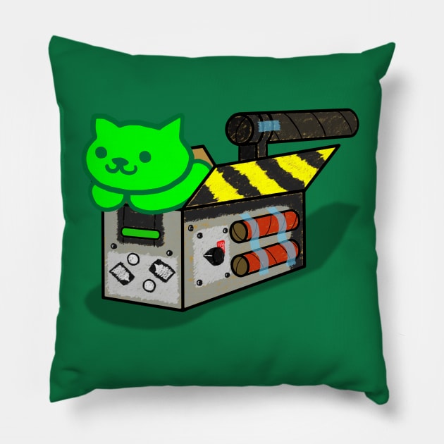 Nekobusters Pillow by jcastick