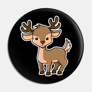 Deer Cartoon Pin