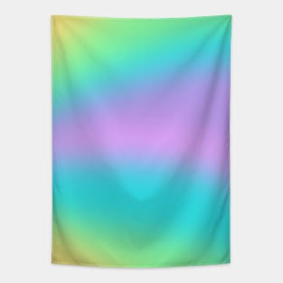 Aesthetic Rainbow Gradient Swish Tapestry