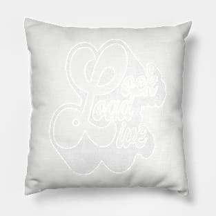 Lock Load Live white Pillow