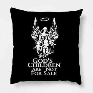 Gods children are not for sale, Angle Pillow