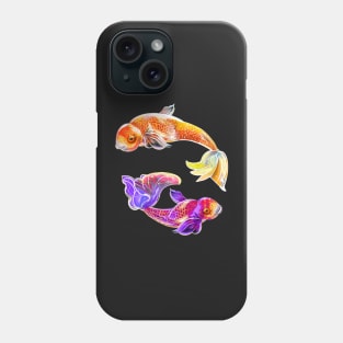 Koi fish pair couple tropical fishing gifts sea ocean nature fish lovers Phone Case