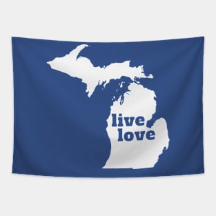 Michigan -  Live Love Michigan Tapestry