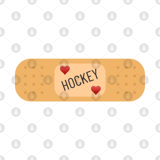 Hockey bandaid, hockey patch by Bailamor