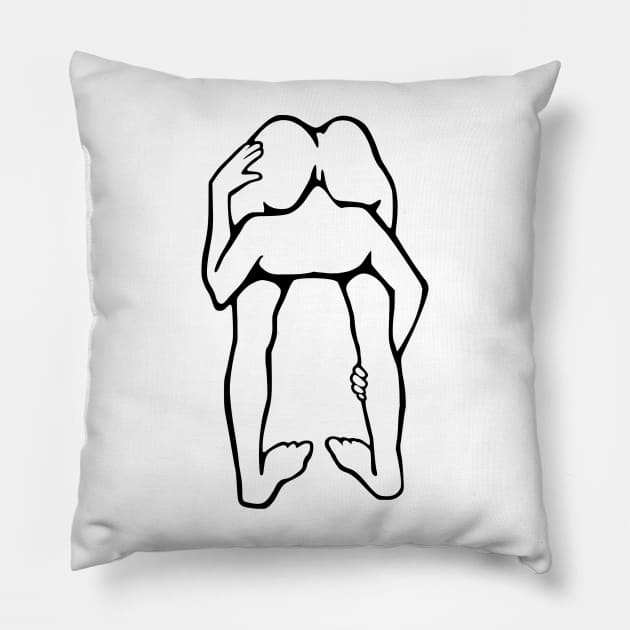 Ben Dover Pillow by mobiiart