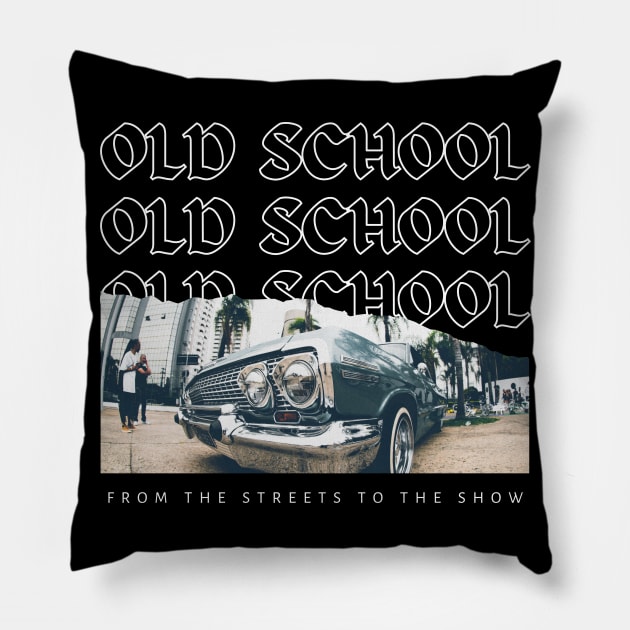 Old School Lowrider 63 Impala Pillow by Rdxart