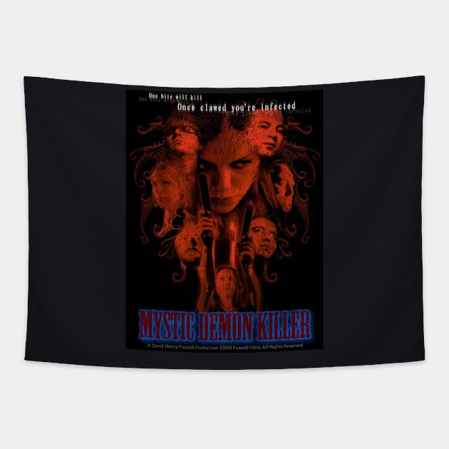 Mystic Demon Killer film poster Tapestry by Fussell Films