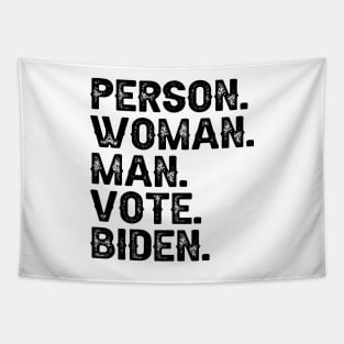 Person Man Woman Vote Biden Tapestry