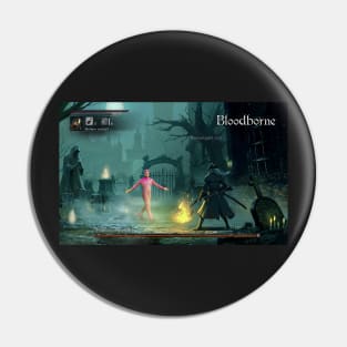 Pink guy as bloodborne boss meme Pin