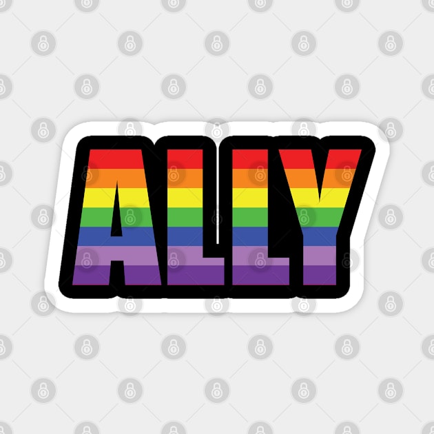 LGBTQ+ ALLY Magnet by The Wagging Willow