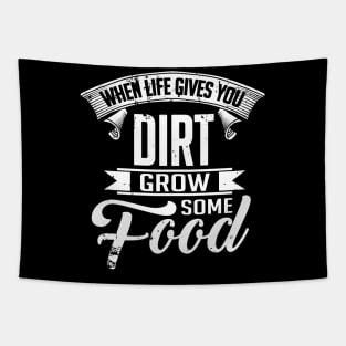 Grow some food (white) Tapestry