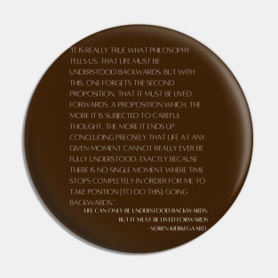 Kierkegaard Quote Pin