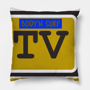 Bodysurf vintage Pillow