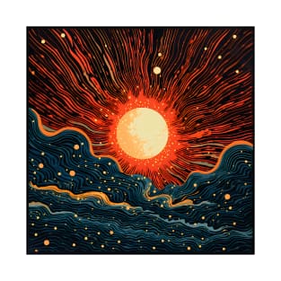 Cosmic Canvas: Whimsical Art Prints Featuring Abstract Landscapes, Galactic Wonders, and Nature-Inspired Delights for a Modern Space Adventure! T-Shirt