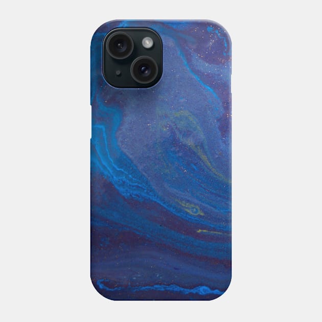 Blue Watercolor Night Sky Phone Case by NewburyBoutique