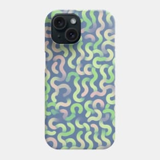 happy pastel worm pattern Phone Case