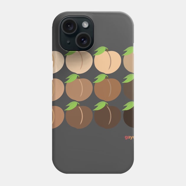 Peach Emoji Grid Phone Case by GayOleTime