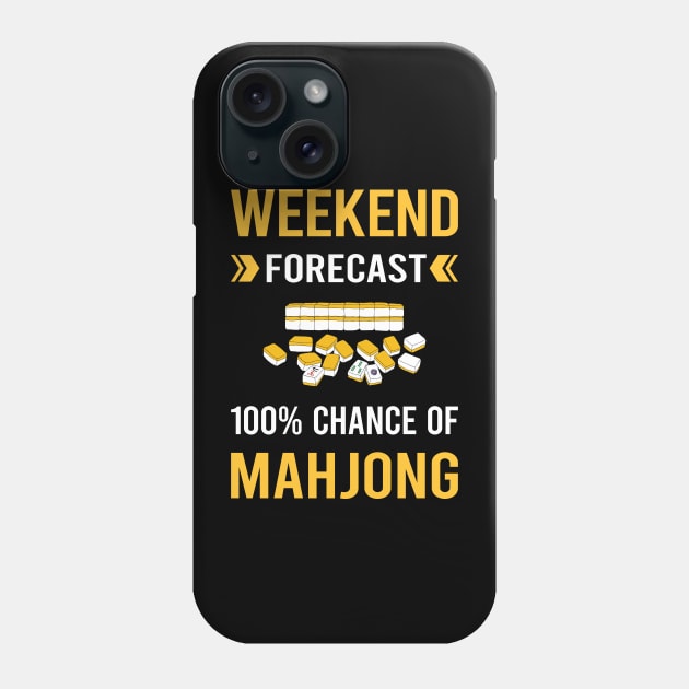 Weekend Forecast Mahjong Majong Mah Jong Mah Jongg Phone Case by Good Day