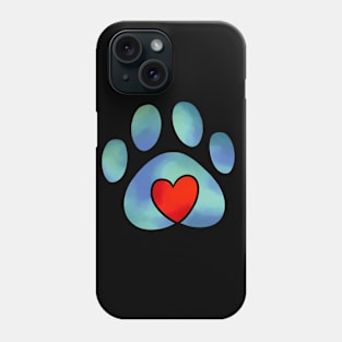 Pet Love Tiedye Blue Phone Case