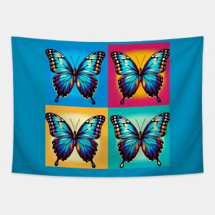 Pop Morpho Butterfly Art - Cool Insect Tapestry