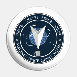 Space Force Funny  Logo Design Pin