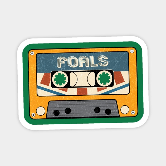 vintage Foals Magnet by bardo_bardon