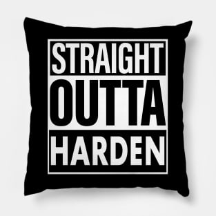 Harden Name Straight Outta Harden Pillow