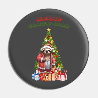 Christmas Sloth Pin