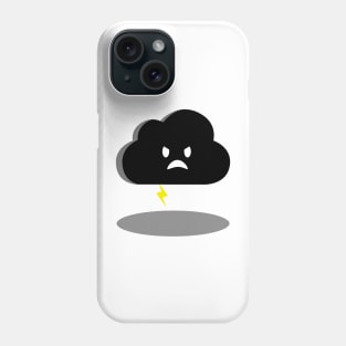 angry lightning cloud Phone Case