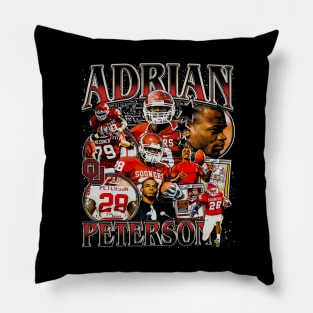 Adrian Peterson College Vintage Bootleg Pillow