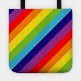 Rainbow Stripe Love Tote