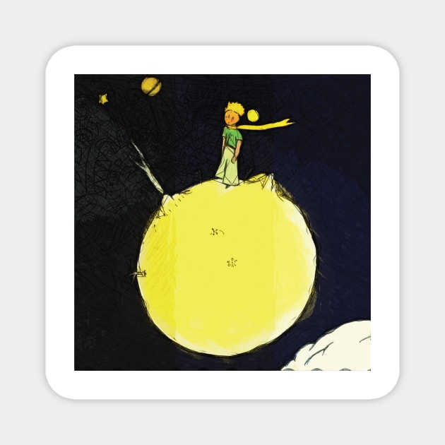 The little prince  Le Petit Prince Magnet by Axelsavvides